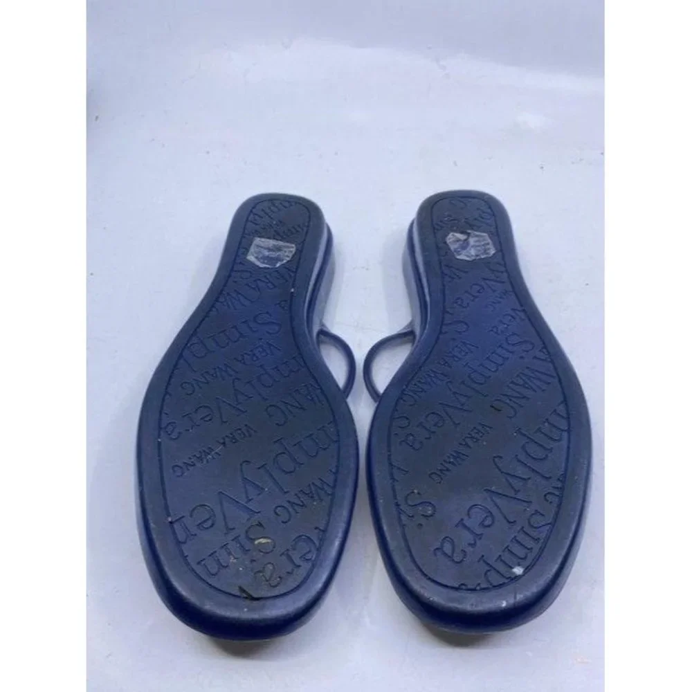 Simply Vera Vera Wang Blue Gold Sandals Size Us - Picture 6 of 7